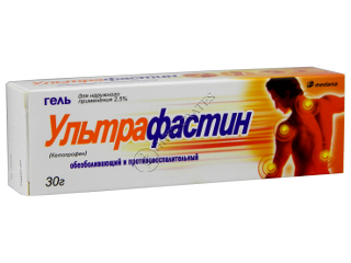 Ultrafastin 25 mg/g / 30 g gel
