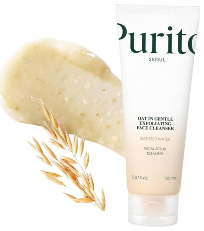 Cleanser–exfoliant blând 2-în-1 Purito Oat-in Gentle Exfoliating Face Cleanser 150ml