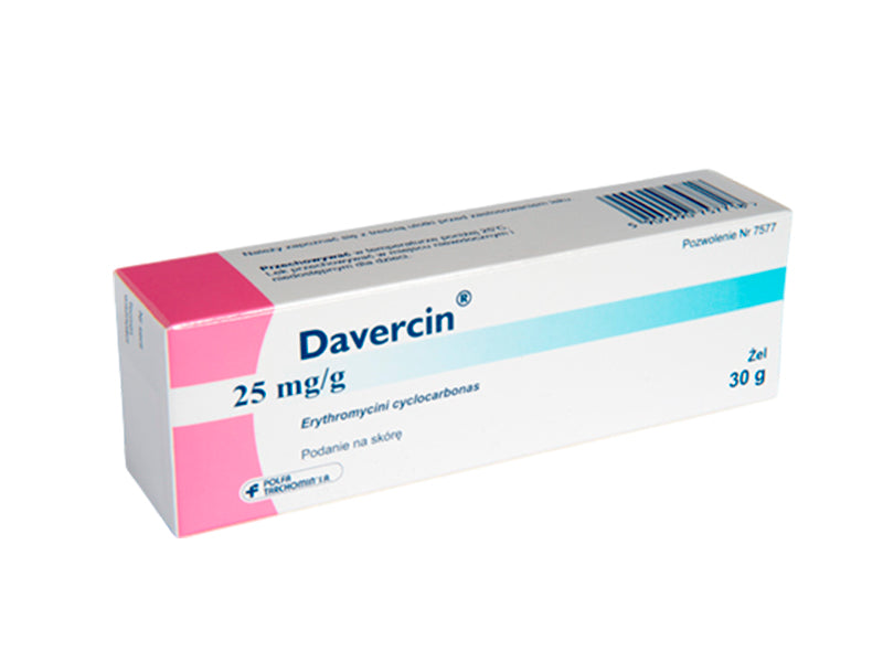 Davercin 25 mg/g / 30 g gel