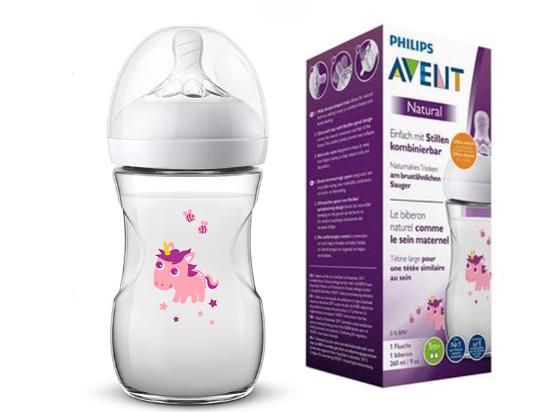 Philips Avent Natural Biberon din plastic cu tetina din silicon 260ml 260 ml