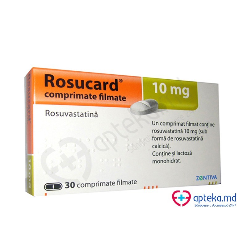 Rosucard 10 mg 10 mg comprimate filmate