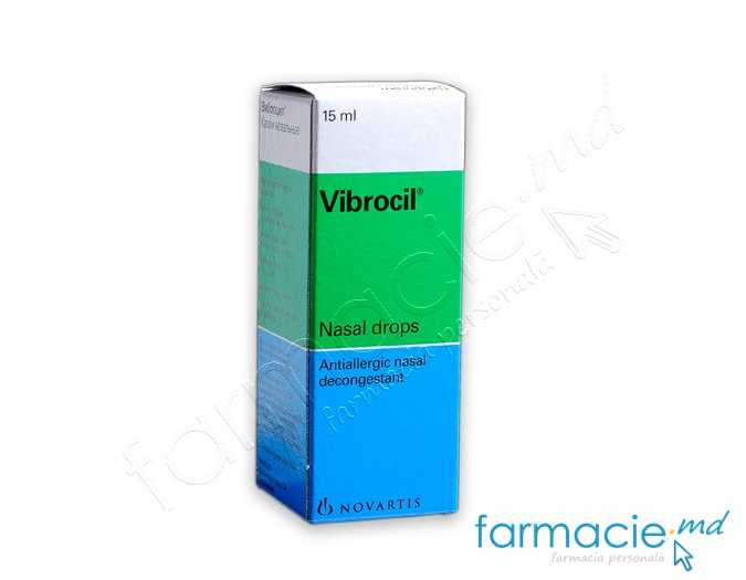 Vibrocil Copii 2,5 mg/0,25 mg / 15 ml picături nazale, soluţie