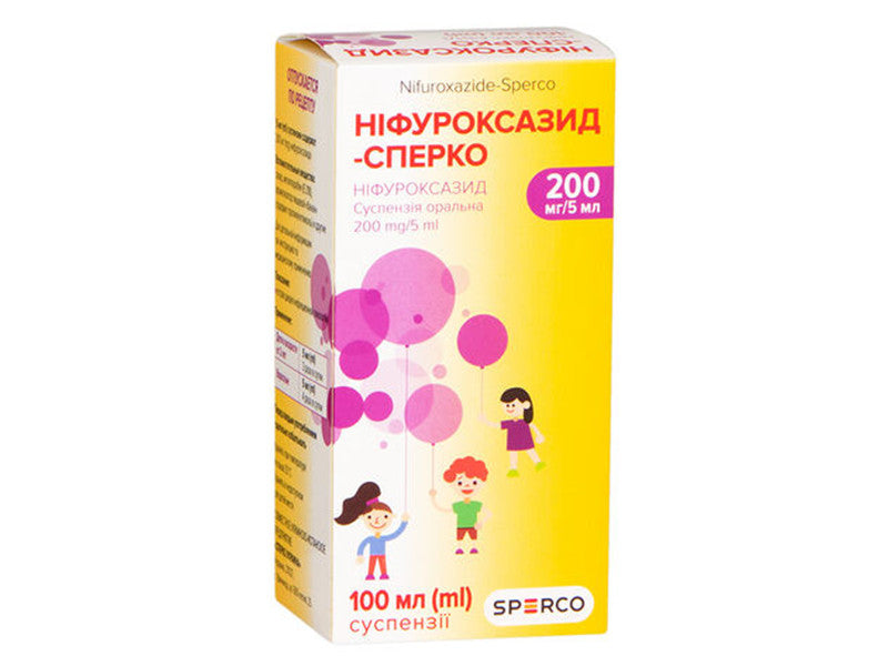 Nifuroxazid-Sperco 200 mg/5 ml / 100 ml suspensie orală