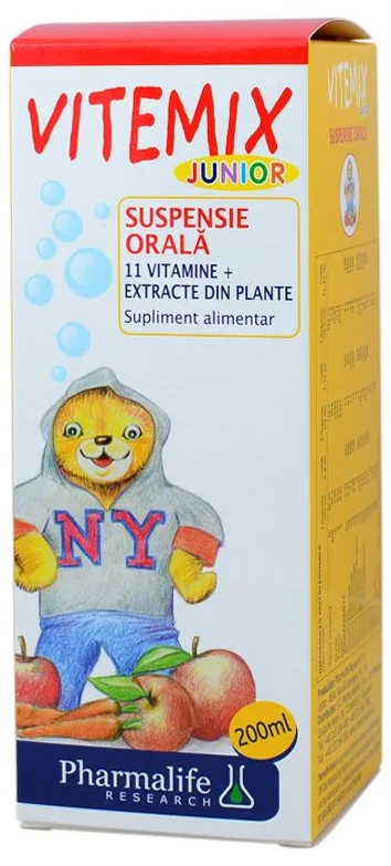 Multivitamine pentru copii Pharmalife Vitemix, 200 ml