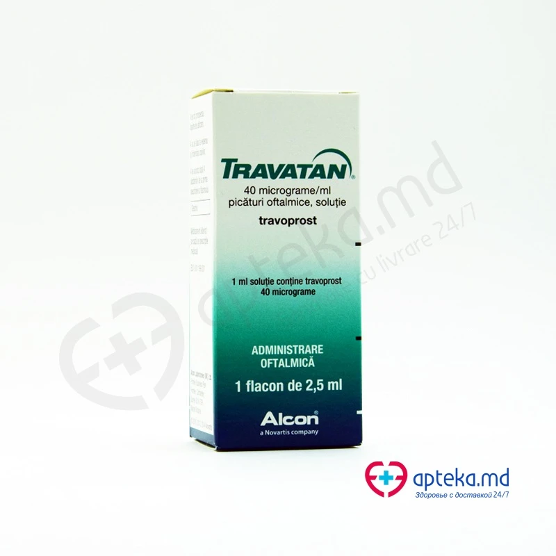 Travatan 40 mcg/ml / 2,5 ml picături oftalmice, soluţie