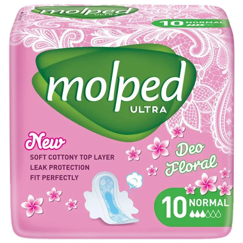 Absorbante Molped Ultra Normal Deo Floral Scent of Nature, 10 buc.