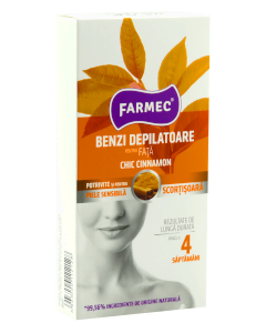 Farmec benzi depilatoare p/u fata ceara Chic scortisoara benzi 1 comp