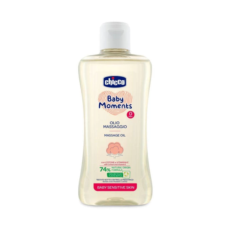Ulei pentru masaj Chicco Baby Moments, 200 ml