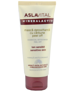 Farmec Aslavital Mineralactiv detoxifianta cu carbune peel of Mască 1 comp