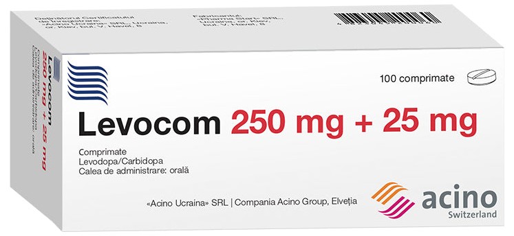 Levocom 250 mg/25 mg comprimate