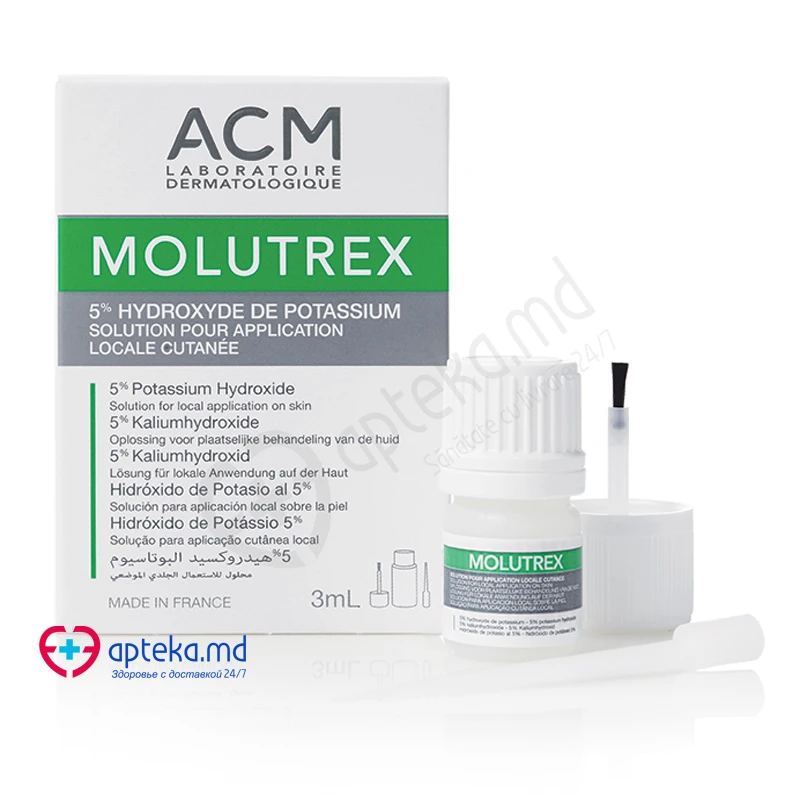 Acm Molutrex sol. tratamentul verucilor