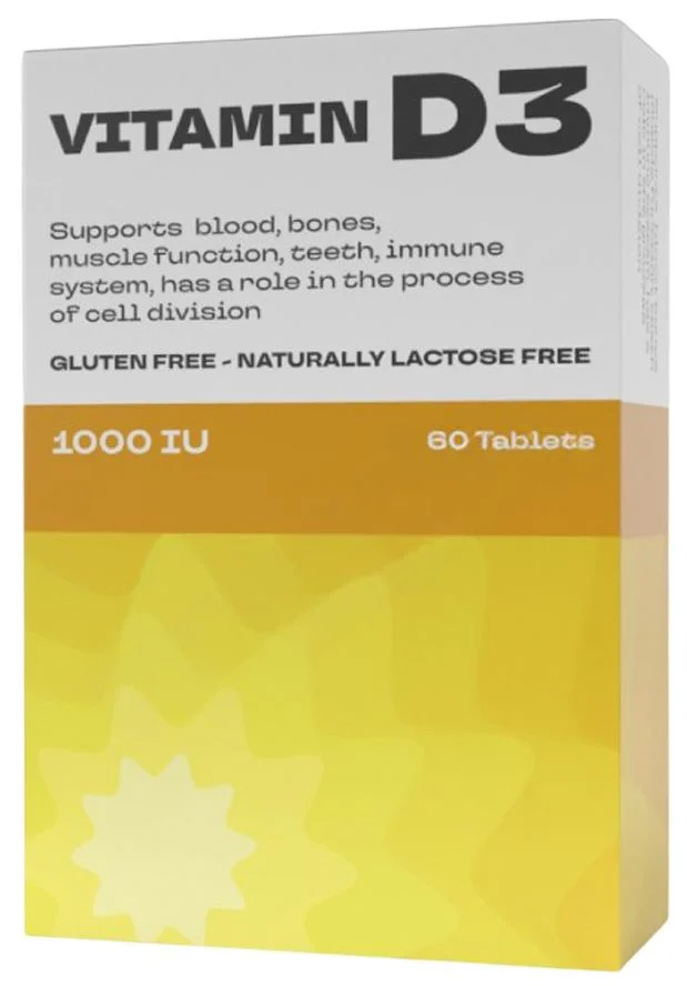 Vitamina D3 1000 UI Pharmalife, 60 comprimate