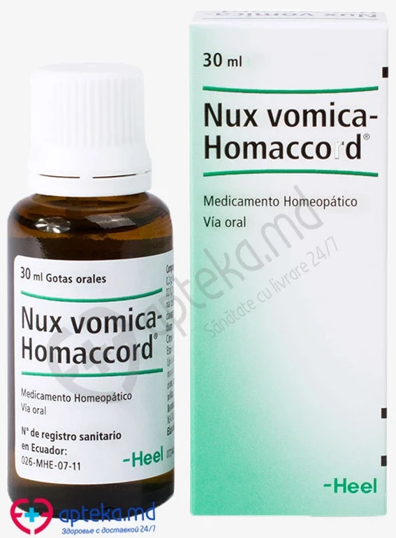 Nux vomica-Homaccord 30 ml picături orale, soluţie
