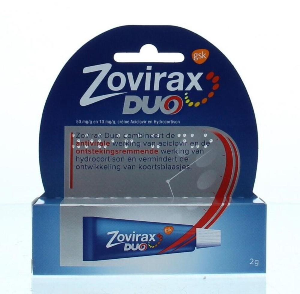 Zovirax Duo 50 mg/10 mg/g cremă 50 mg/10 mg/g / 2 g cremă