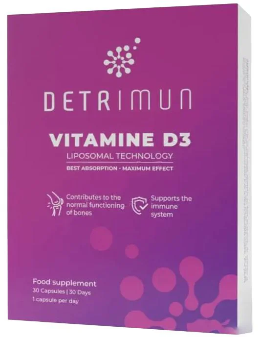 Supliment alimentar Detrimun Human Care Vitamina D3 Lipozomala, 30 capsule
