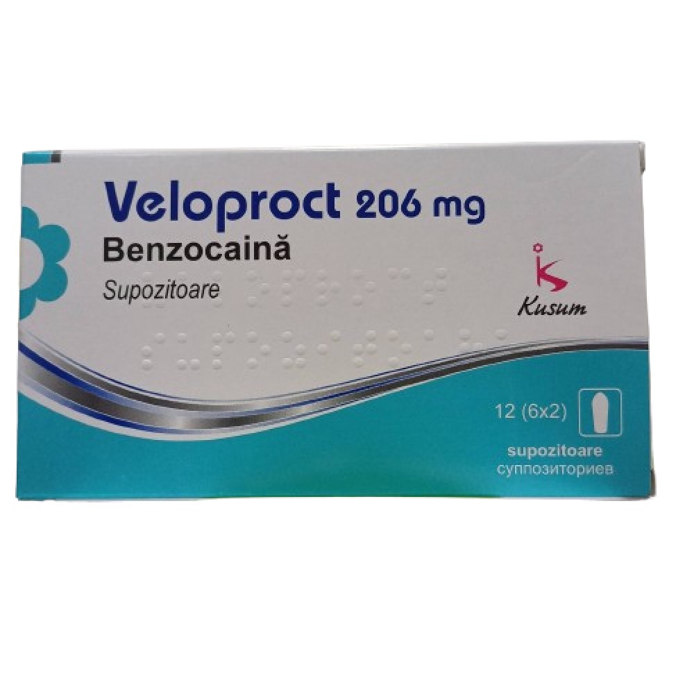 Veloproct 206 mg supozitoare