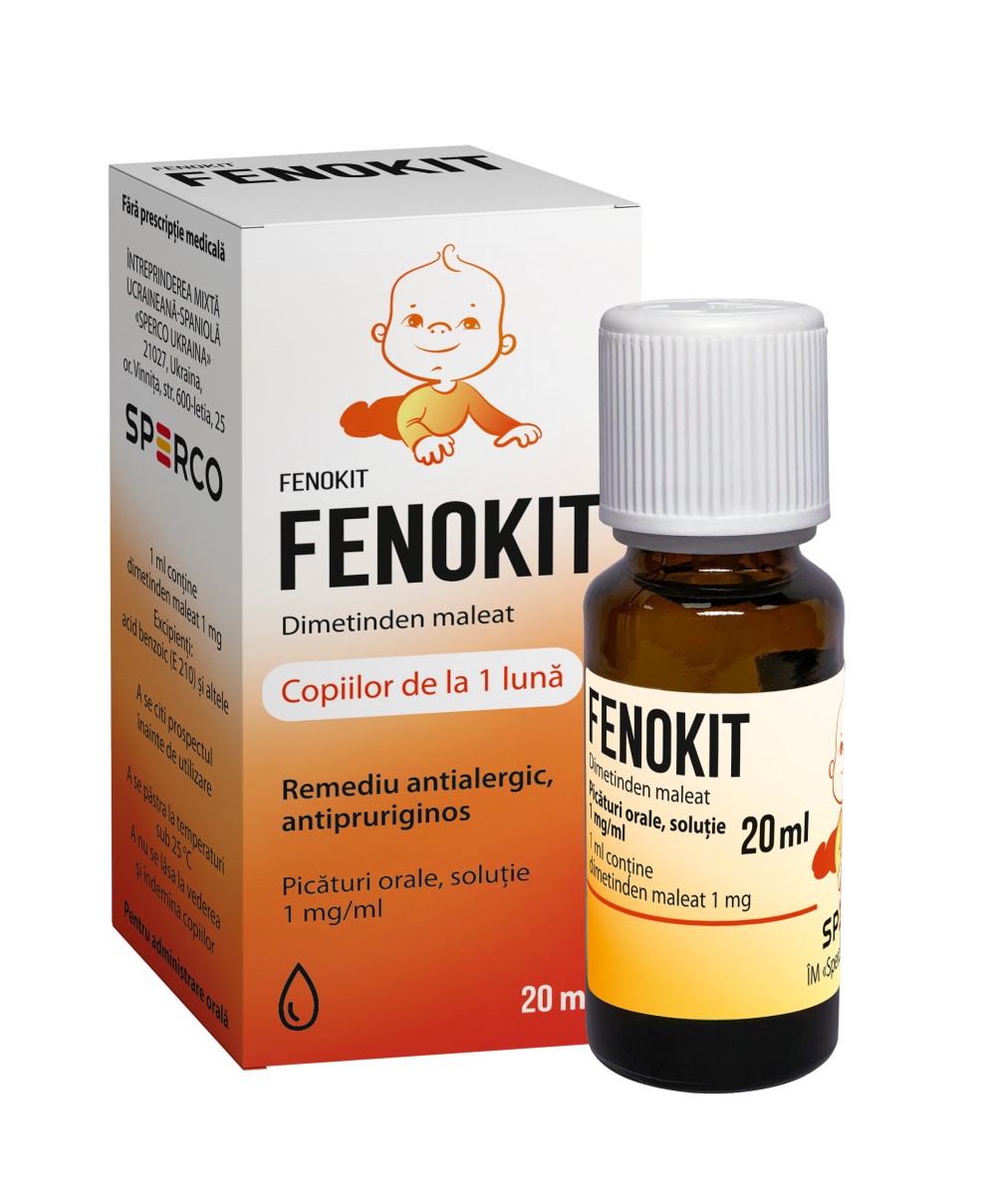 Fenokit 1 mg/ml / 20 ml picături orale, soluţie