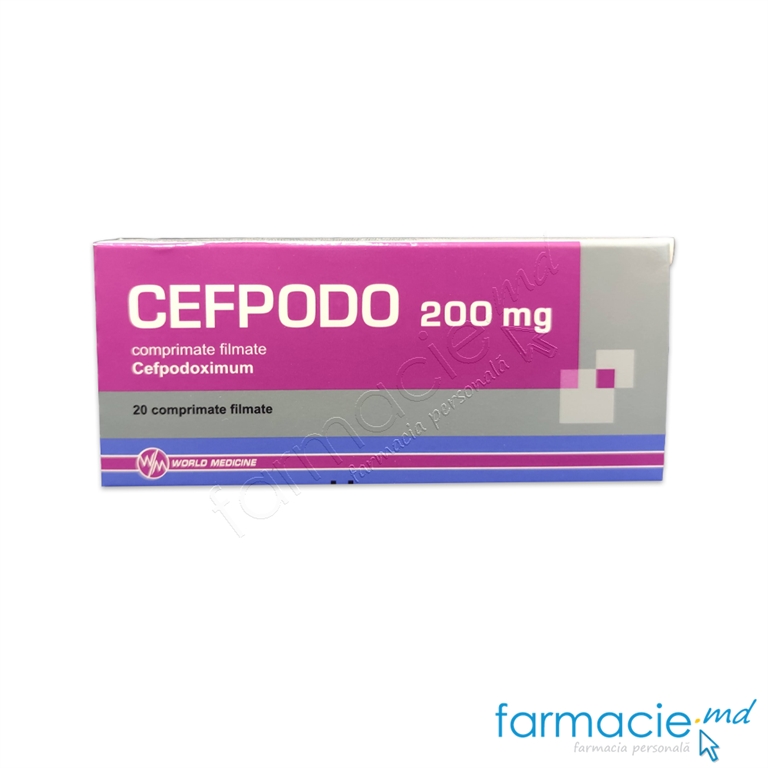 Cefpodo 200 mg comprimate filmate