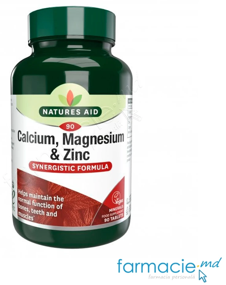 Nature's Aid Multivitamin + Magneziu+Calciu+Zinc N90