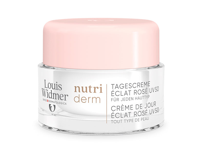 Louis Widmer Nutriderm de zi Eclat Rose UV 50 0% parfum 50ml Cremă 50 ml