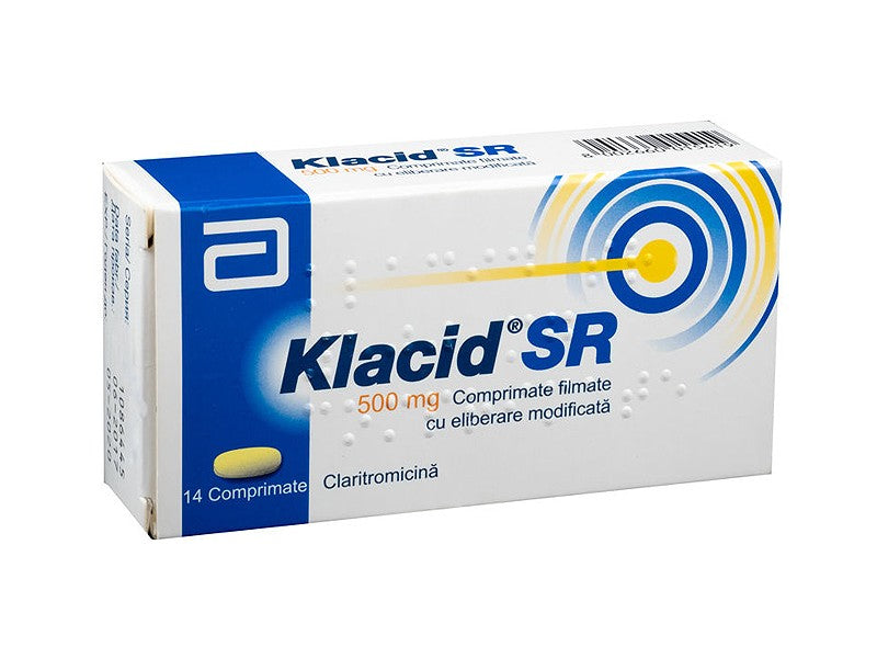 Klacid SR 500 mg comprimate cu eliberare modificată
