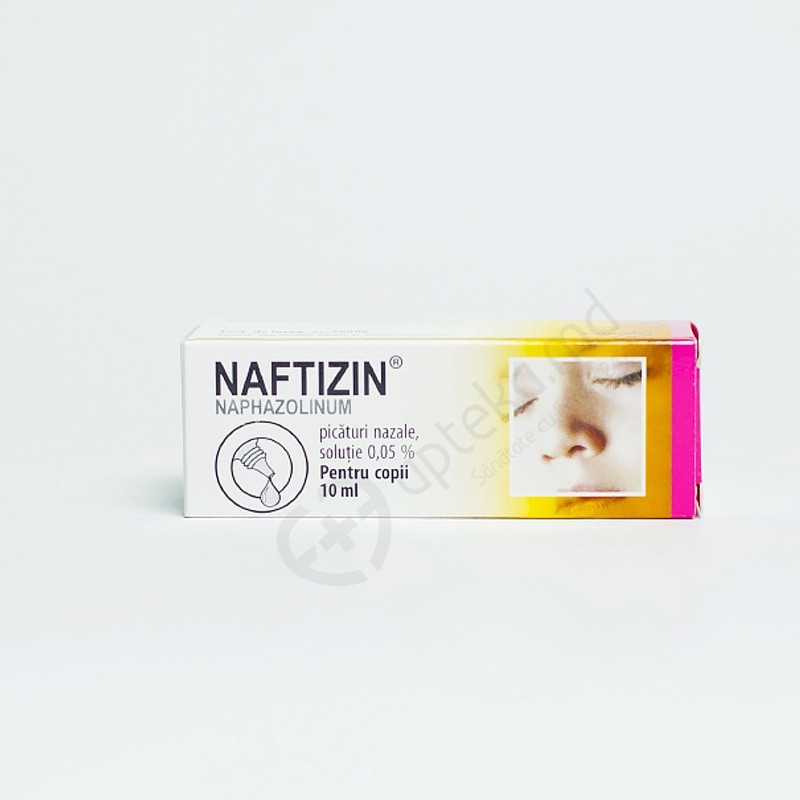 Naftizin 0,5 mg/ml / 10 ml picături nazale, soluţie