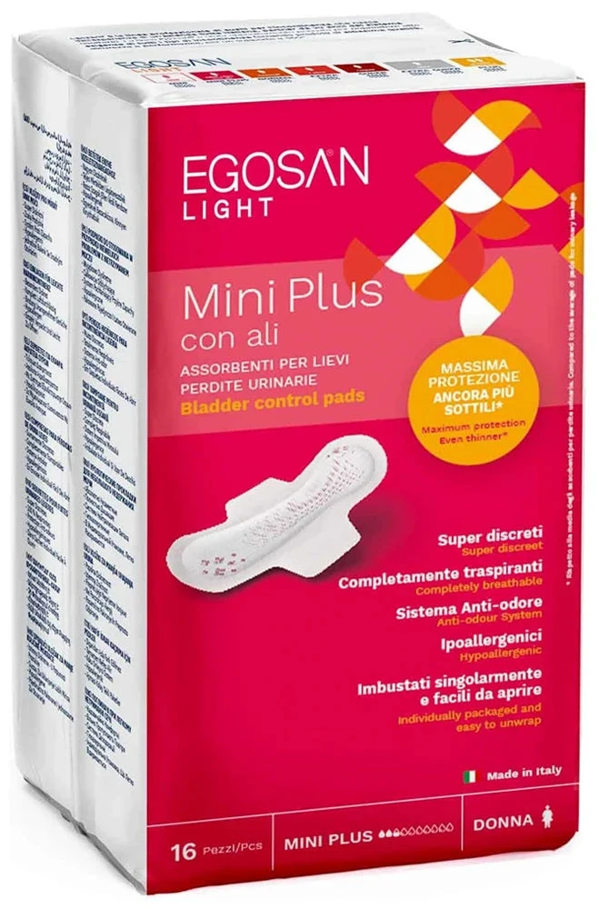 Egosan Light absorb. urologice cu aripoare Mini Plus N16