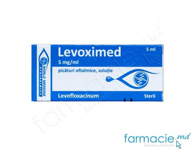 Levoximed 5 mg/ml / 5 ml picături oftalmice, soluţie