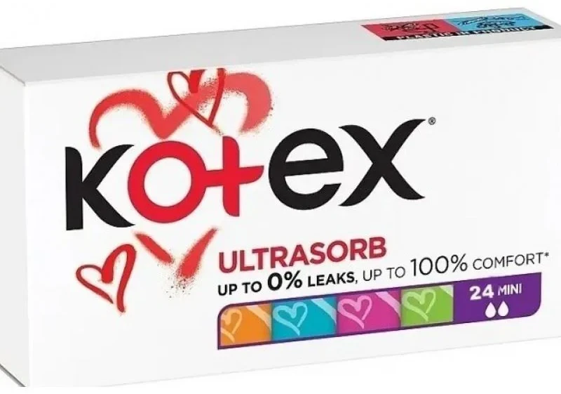 Tampoane igienice Kotex Mini, 16+8 bucati