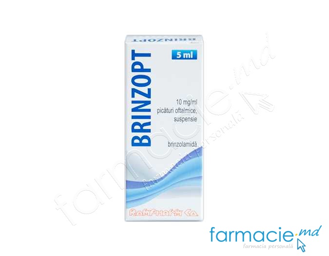 Brinzopt 10 mg/ml / 5 ml picături oftalmice, suspensie