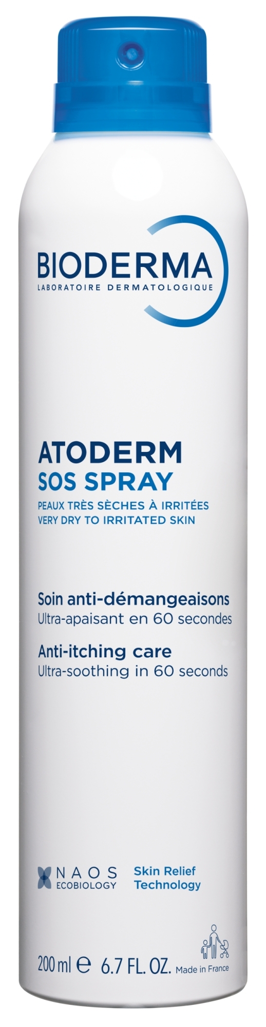 Bioderma Atoderm SOS cu efect calmant pentru piele sensibila Spray 200 ml