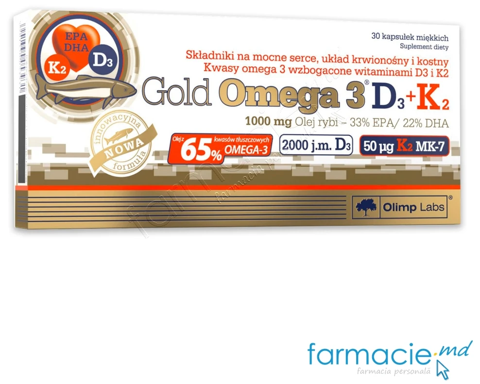 Olimp Vit. D3 1000 mg + Omega-3 N30 caps