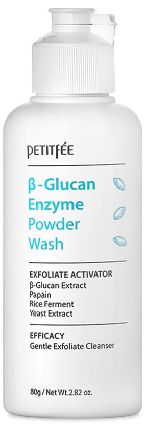Pudra de curatare cu enzime Petitfee, B-Glucan Enzyme Powder Wash, 80 gr.
