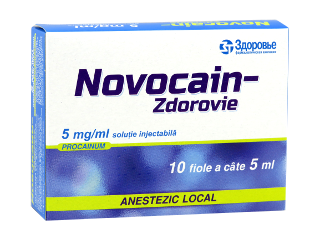 Novocain-Zdorovie 5 mg/ml / 5 ml soluţie injectabilă