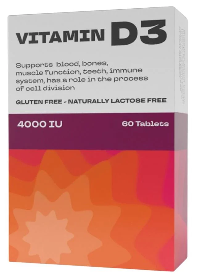 Vitamina D3 4000 UI Pharmalife, 60 comprimate