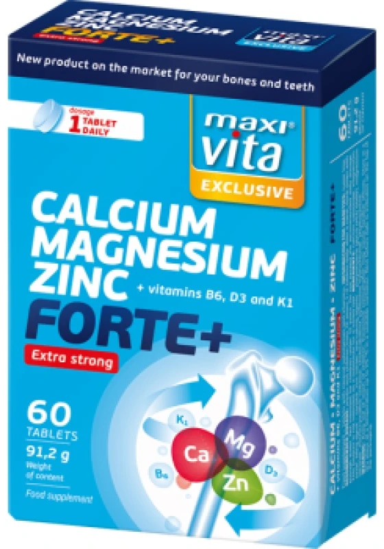 MaxiVita Multivitamin + Magneziu+Calciu+Zinc N60