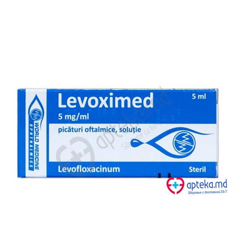 Levoximed 5 mg/ml / 5 ml picături oftalmice, soluţie