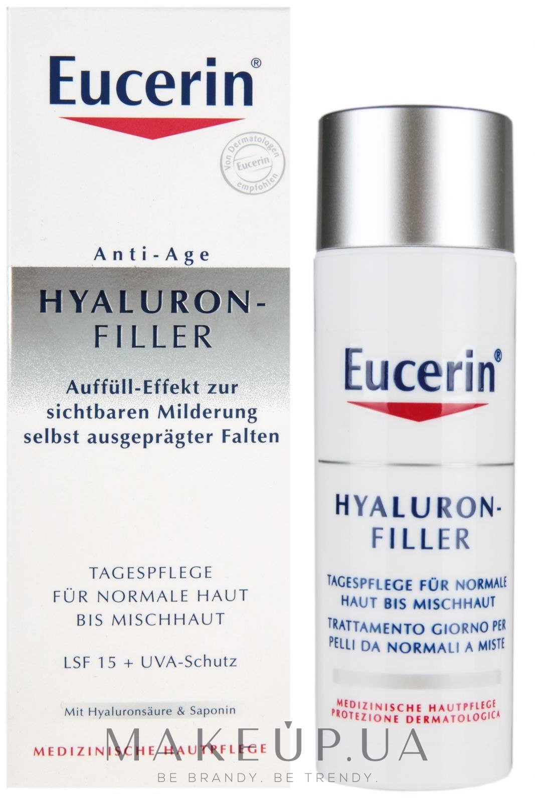 Eucerin Hyaluron Filler de zi pentru ten normal și combinat SPF Cremă 50 ml