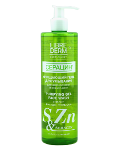 Zeldis Librederm Seracin gel curatare fata gel 400 ml 1 comp