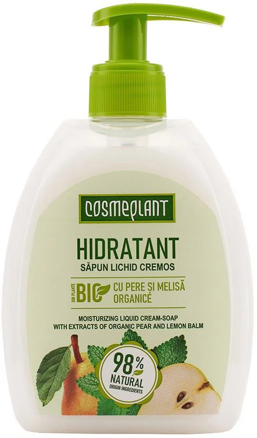Sapun lichid cremos Cosmeplant Hidratant Pere si Melisa, 1000 ml