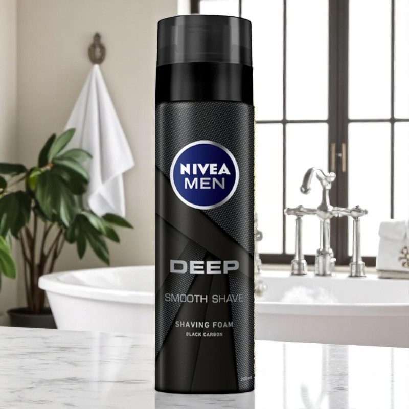 Spuma pentru ras Nivea, Men Deep, 200 ml