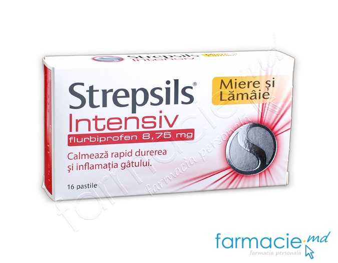 Strepsils Intensiv Miere şi Lămâie 8,75 mg pastile