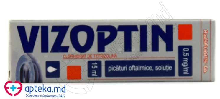 Vizoptin 0,5 mg/ml / 15 ml picături oftalmice, soluţie