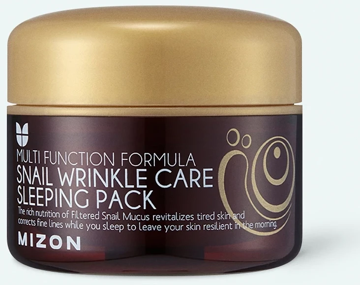 Mască de noapte cu filtratul de mucină de melc Mizon Snail Wrinkle Care Sleeping Pack 80 ml