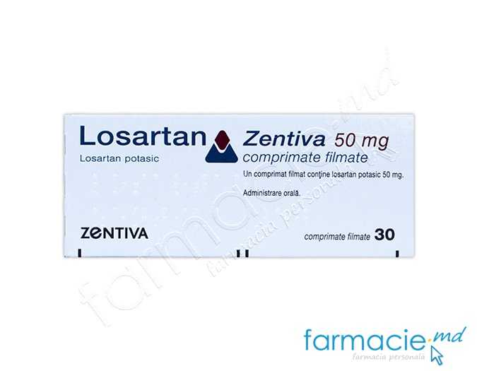 Losartan Zentiva 50 mg 50 mg comprimate filmate