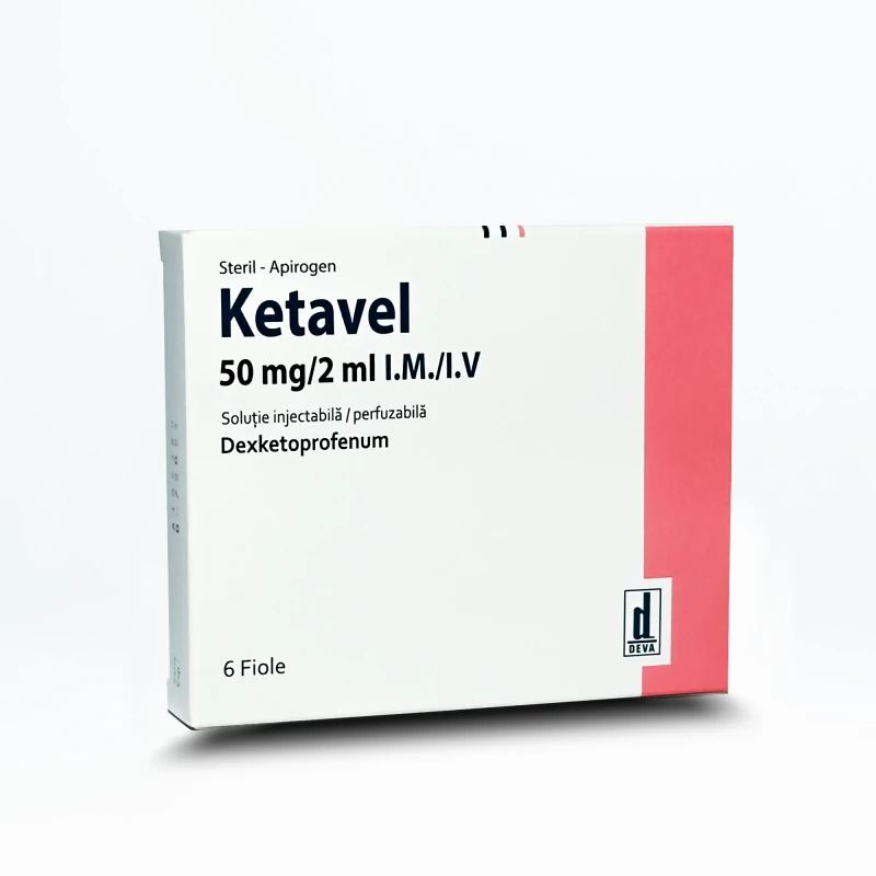 Ketavel 50 mg/2 ml soluţie injectabilă/perfuzabilă