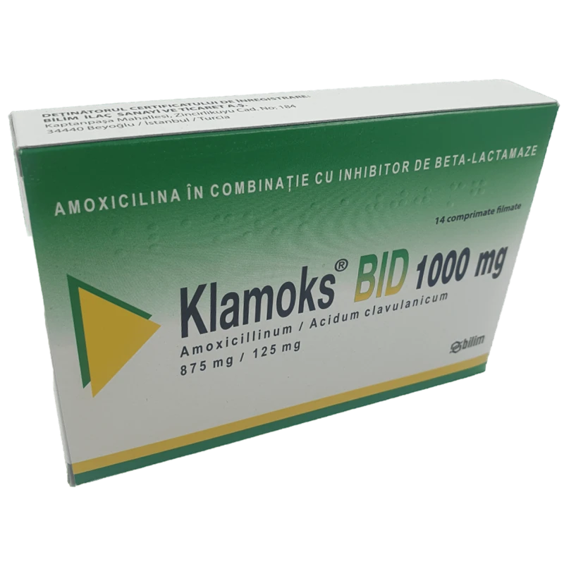 Klamoks BID 1000 mg 875 mg/125 mg comprimate filmate
