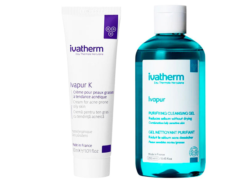 Ivatherm Pachet Ivapur K 30ml + Ivapur gel 250ml din al doilea p 30 ml