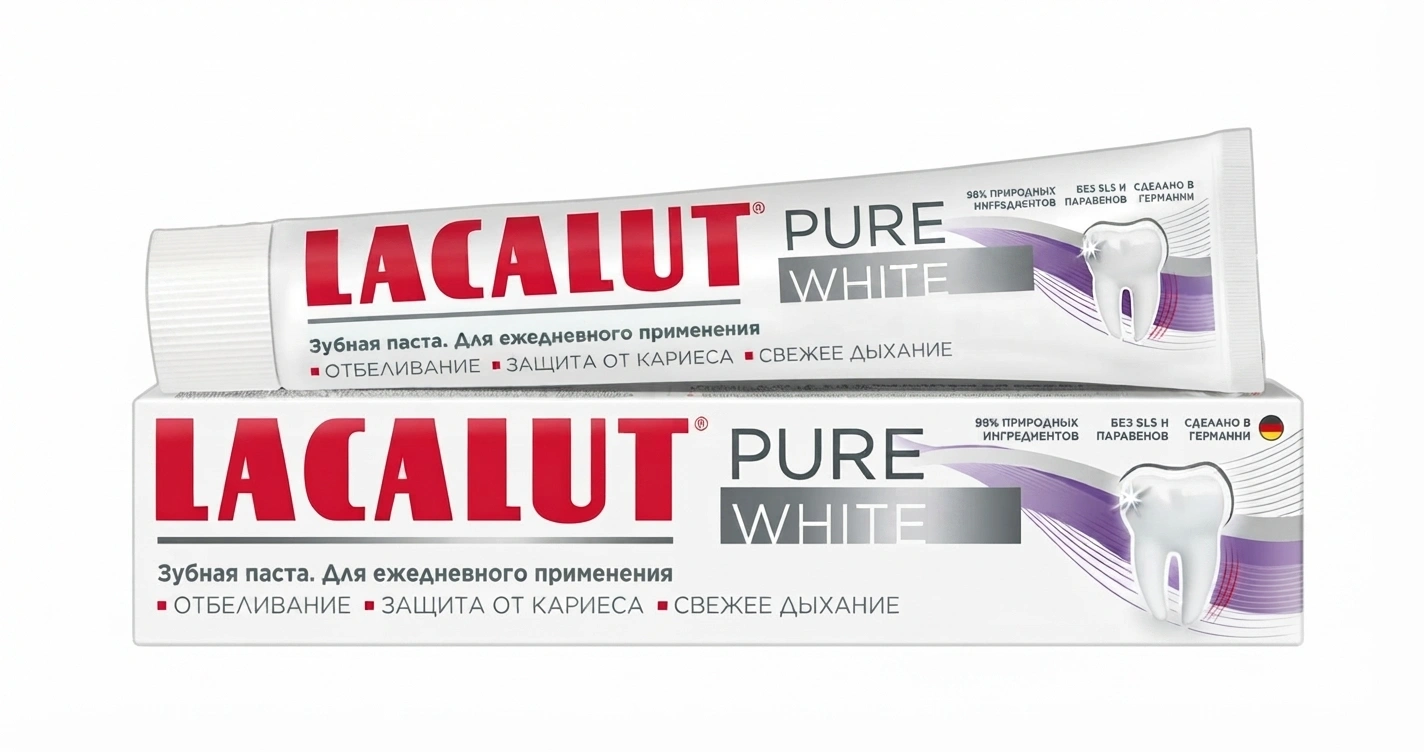 Pasta de dinti Lacalut White, 75 ml