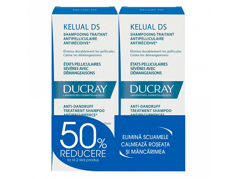 Pierre Fabre Ducray Kelual DS 100ml 1+1 50% Șampon 100 ml